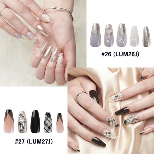 KISS NEW YORK ルミナス (メール便送料無料) キスニューヨーク 人気 ネイル ネイルチップ セルフネイル LUMINOUS コフィンシェイプ アーモンドシェイプ 3D | KISS NEW YORK | 06