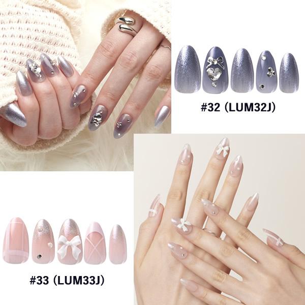 KISS NEW YORK ルミナス (メール便送料無料) キスニューヨーク 人気 ネイル ネイルチップ セルフネイル LUMINOUS コフィンシェイプ アーモンドシェイプ 3D | KISS NEW YORK | 09