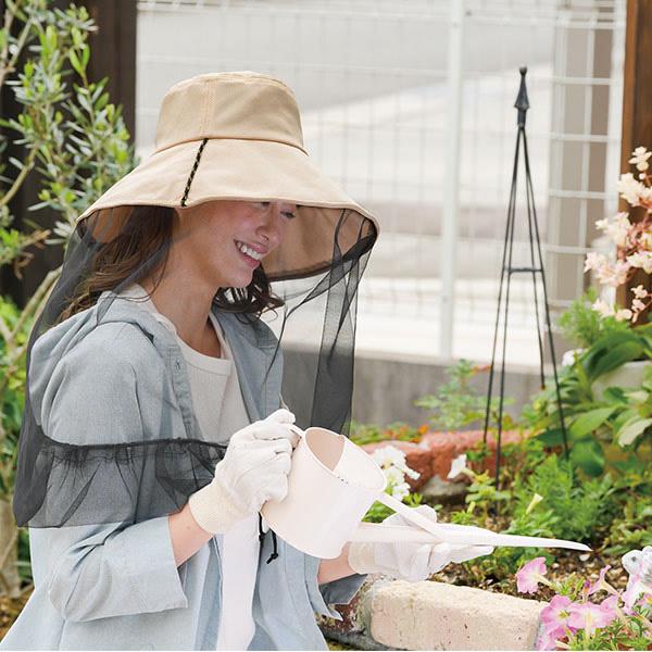 UV&クールネット付き虫よけ帽子 虫よけ つば広 防虫ネット UVカット 紫外線対策 接触冷感 冷感生地 ガーデニング 農産業 園芸 アウトドア 男女兼用 | ブランド登録なし | 08