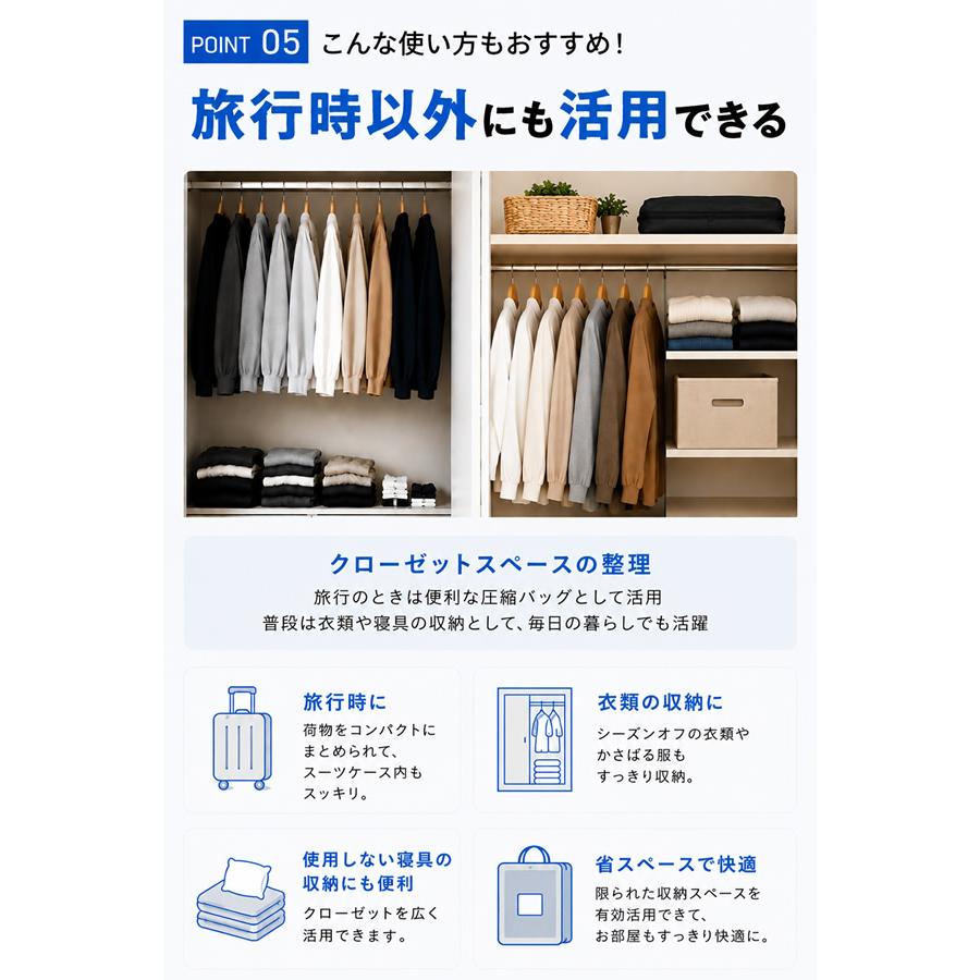 かる旅圧縮バッグ Cube Mサイズ (送料無料) 圧縮袋 衣類 旅行用圧縮袋 圧縮バック 収納 高圧縮 大容量 旅行 出張 トラベル 便利グッズ トラベルグッズ | ブランド登録なし | 10