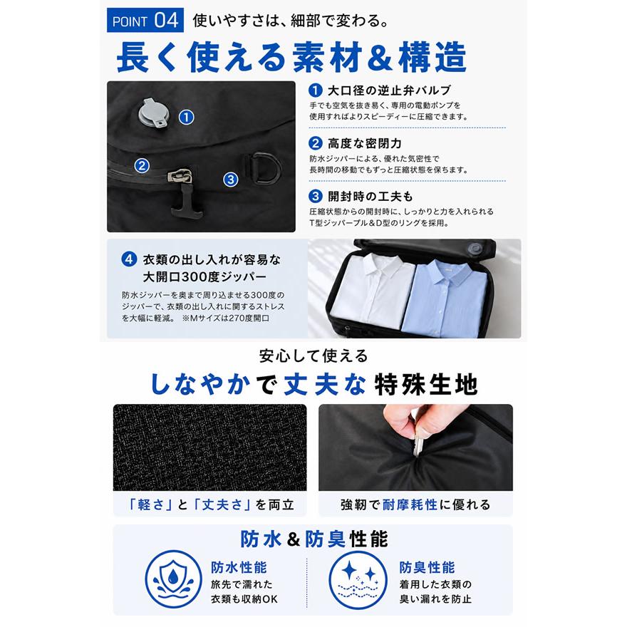 かる旅圧縮バッグ Cube Mサイズ (送料無料) 圧縮袋 衣類 旅行用圧縮袋 圧縮バック 収納 高圧縮 大容量 旅行 出張 トラベル 便利グッズ トラベルグッズ | ブランド登録なし | 09