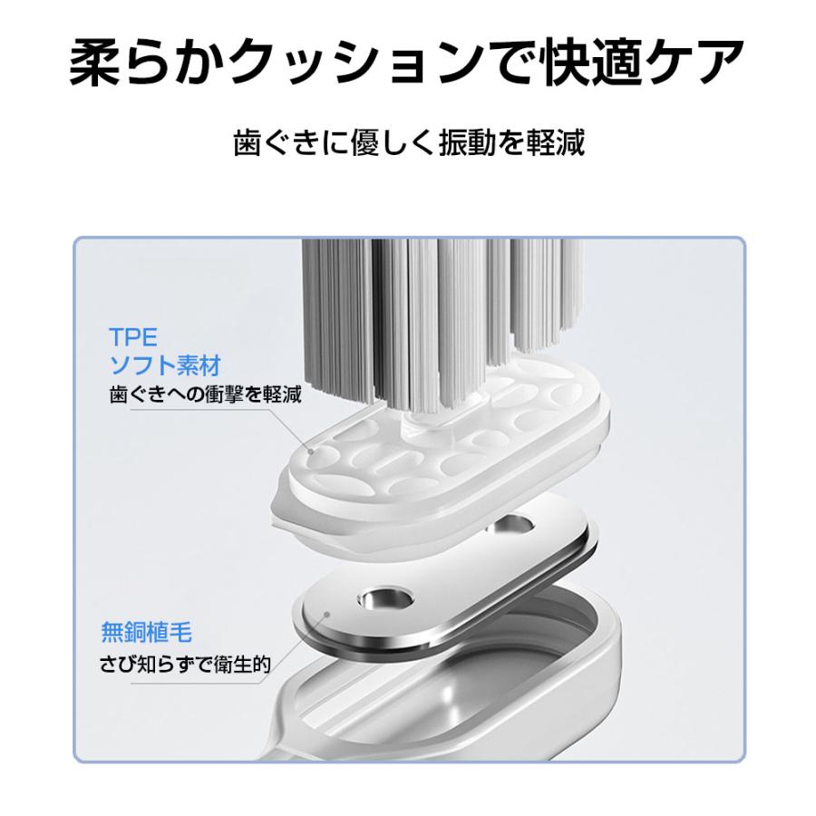 電動歯ブラシ 電動歯ブラシ充電式 48,000回/分 IPX7防水 充電スタンド付き 音波歯ブラシ 高速振動 替えブラシ付 はみがき 歯磨き 歯垢除去 虫歯予防 2025最新 |  | 11