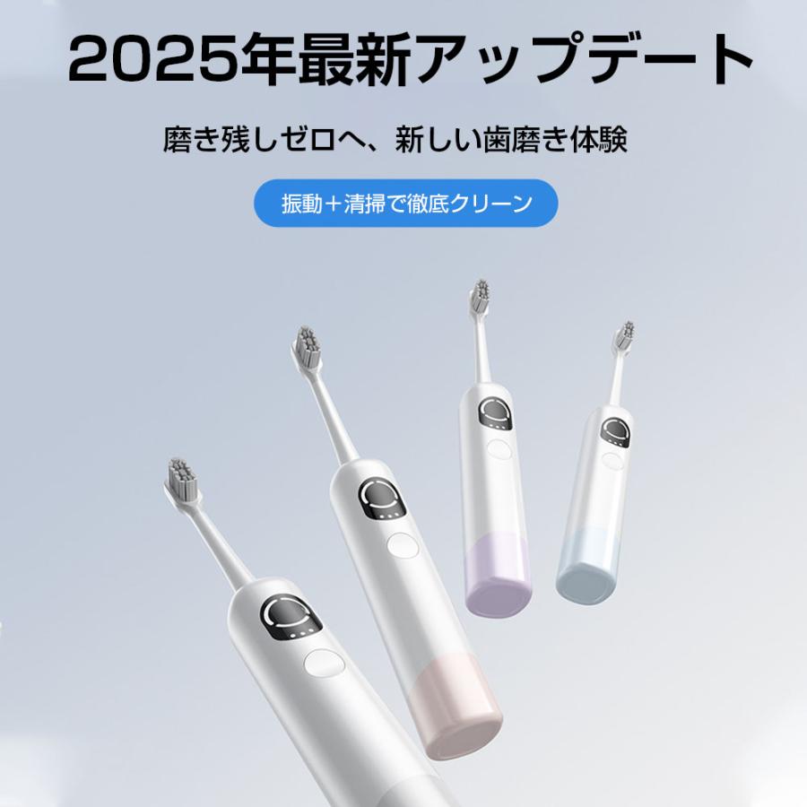 電動歯ブラシ 電動歯ブラシ充電式 48,000回/分 IPX7防水 充電スタンド付き 音波歯ブラシ 高速振動 替えブラシ付 はみがき 歯磨き 歯垢除去 虫歯予防 2025最新 |  | 01