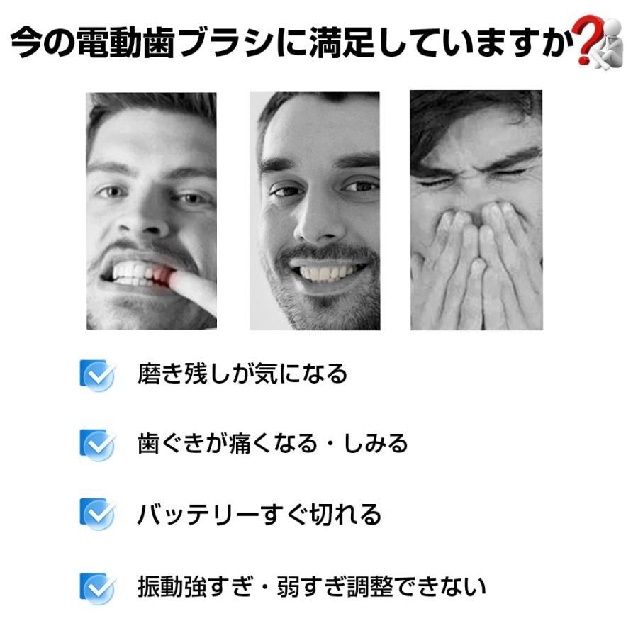 電動歯ブラシ 電動歯ブラシ充電式 48,000回/分 IPX7防水 充電スタンド付き 音波歯ブラシ 高速振動 替えブラシ付 はみがき 歯磨き 歯垢除去 虫歯予防 2025最新 |  | 02