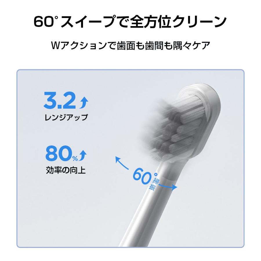 電動歯ブラシ 電動歯ブラシ充電式 48,000回/分 IPX7防水 充電スタンド付き 音波歯ブラシ 高速振動 替えブラシ付 はみがき 歯磨き 歯垢除去 虫歯予防 2025最新 |  | 08