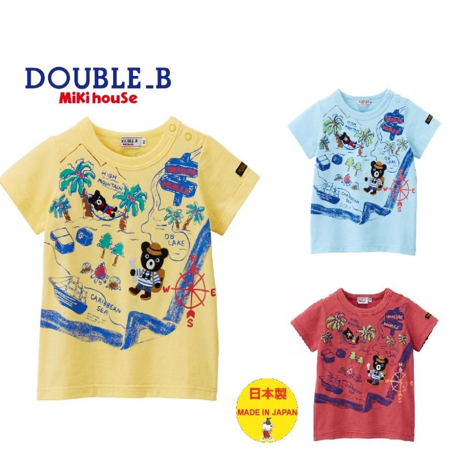 (30%OFFセール）ダブルB（double_b)レジャーハンター半袖Ｔシャツ(100cm/110cm)62-5209-619｜candybear