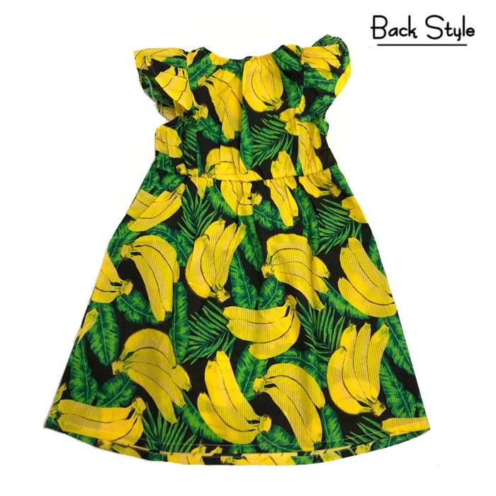 Will Mery ウィルメリー スイカ バナナ柄 綿ワンピース サマードレス 女の子 N キャンディベア ヤフー店 通販 Yahoo ショッピング