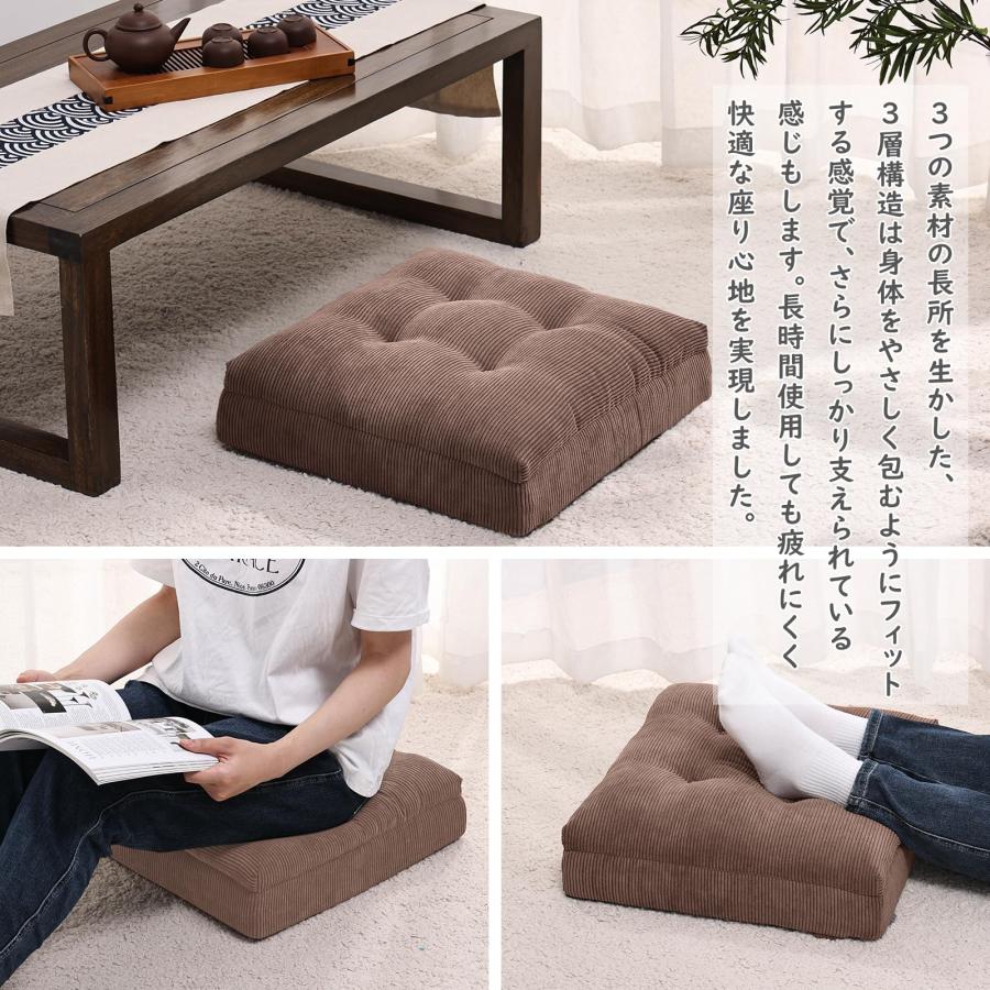 Baibu Home 座布団 クッション 低反発+高反発 厚め 極厚 Baibu Home 座布団 クッション 低反発+高反発 厚め 極厚