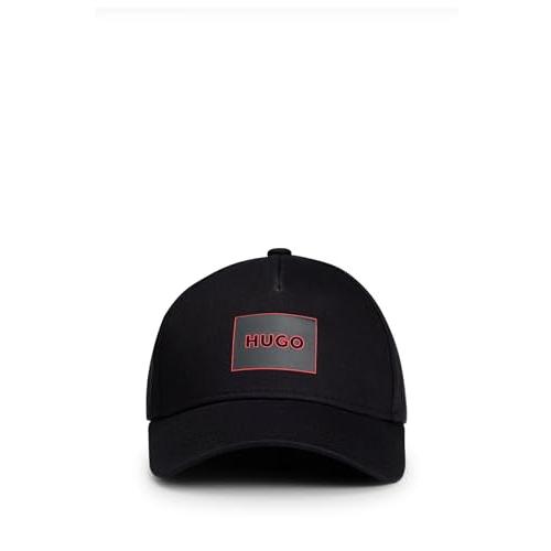 [HUGO] [ヒューゴ] ロゴラベル コットンツイル キャップ メンズ ONESIZE ブラック