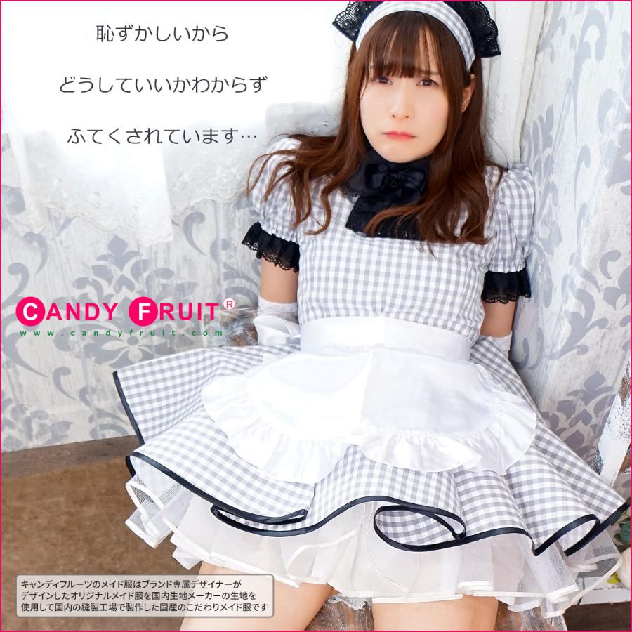 メイド服 コスプレ メイドさん必須アイテム ふりふりサテンショートエプロン 送料無料 0130 メイド服のキャンディフルーツ 通販 Yahoo ショッピング
