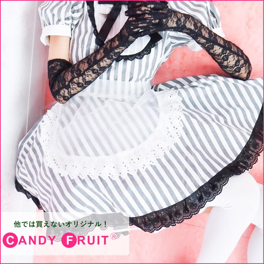 メイド服に 透けちゃってるエプロン オーガンジーミニエプロン 送料無料 1236 メイド服のキャンディフルーツ 通販 Yahoo ショッピング