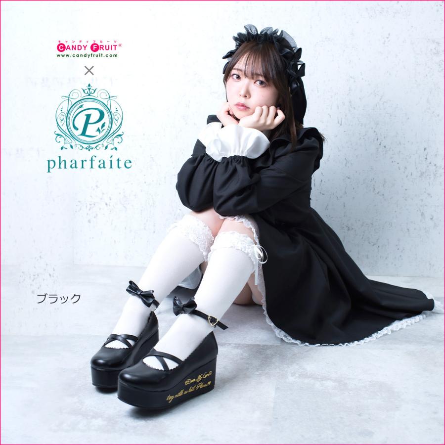 クローチェメイド服（ブラック/ホワイト） レディース 長袖 ゴシック ゴスロリ シスター 黒 白 Mサイズ 