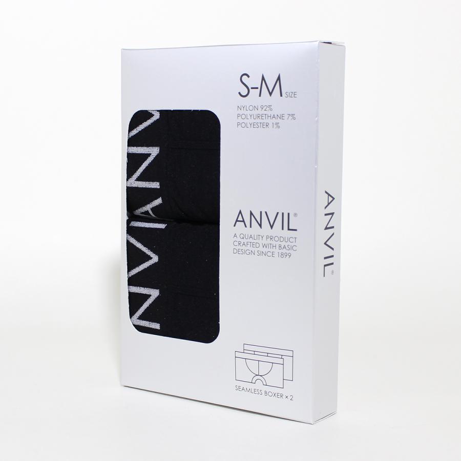 anvil（アンビル） 2枚組 セット 成型ボクサーパンツ メンズ シンプル
