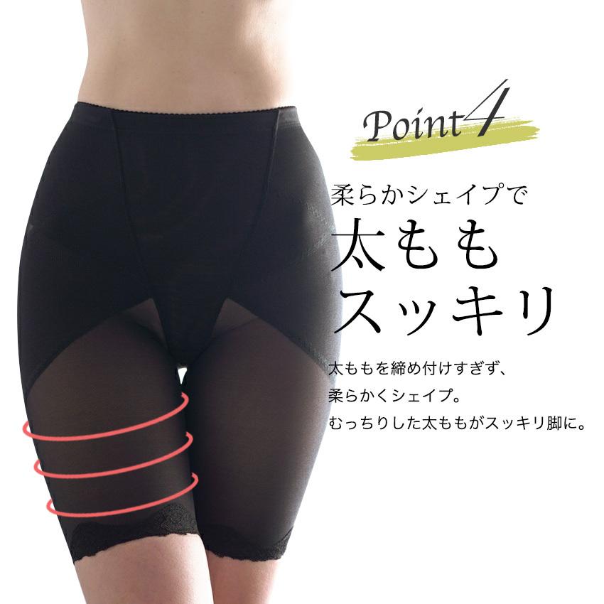 ハイウエストガードル ぽっこりお腹 くびれメイク ショート丈 ガードル 大きいサイズ ヒップアップ 補正 下着 骨盤 レース 引き締め 美尻 美脚 30代 40代 50代|candystore-bp|11