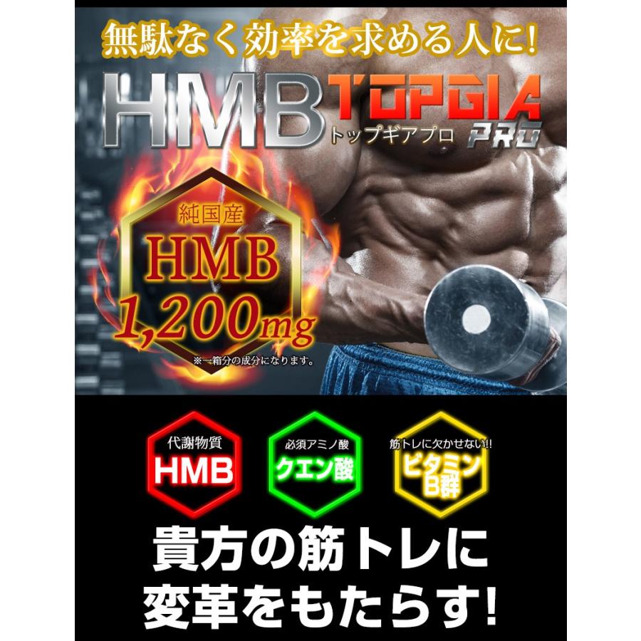 HMB トップギアプロ HMB TOPGIA PRO 筋トレ 注目 サプリメント マッスルパワーを強力サポート 筋肉 トレーニング｜candystore-bp｜06