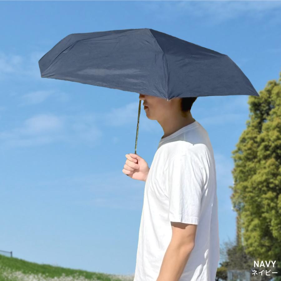 しいちゃん折りたたみ傘 ネイビーホワイト 完全遮光大判 日傘 折りたたみ 完全遮光 晴雨兼用 軽量 {テフロンで撥水・防汚・防油