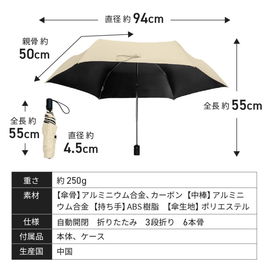 日傘 折りたたみ 完全遮光 軽量 コンパクト大きい 折りたたみ日傘 100