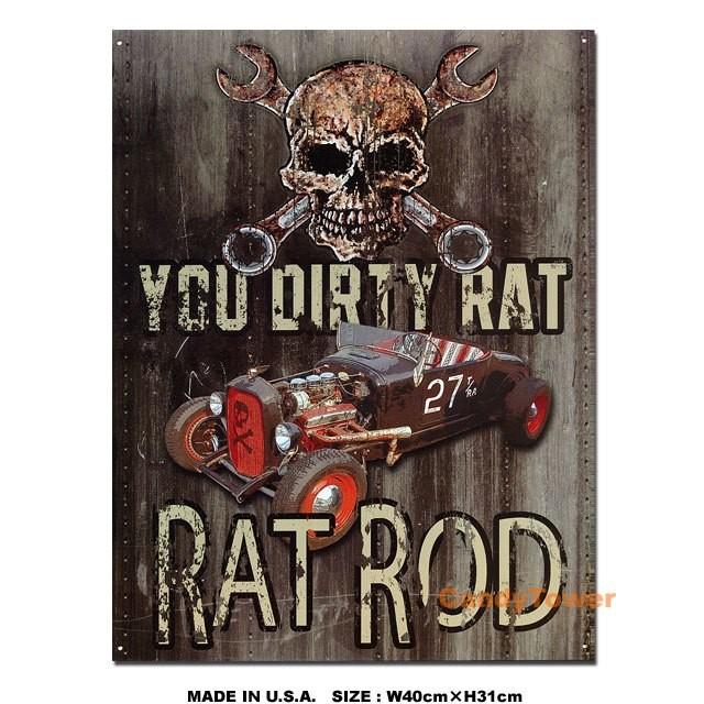 アメリカ ブリキ看板 レジェンズ ダーティーラット  　アメリカン雑貨 アメリカ雑貨 | 