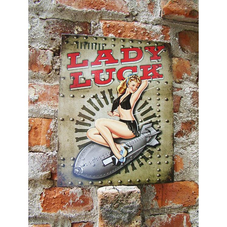 アメリカ ブリキ看板 レディラック ミサイルレディ 　アメリカ雑貨　アメリカン雑貨 | 