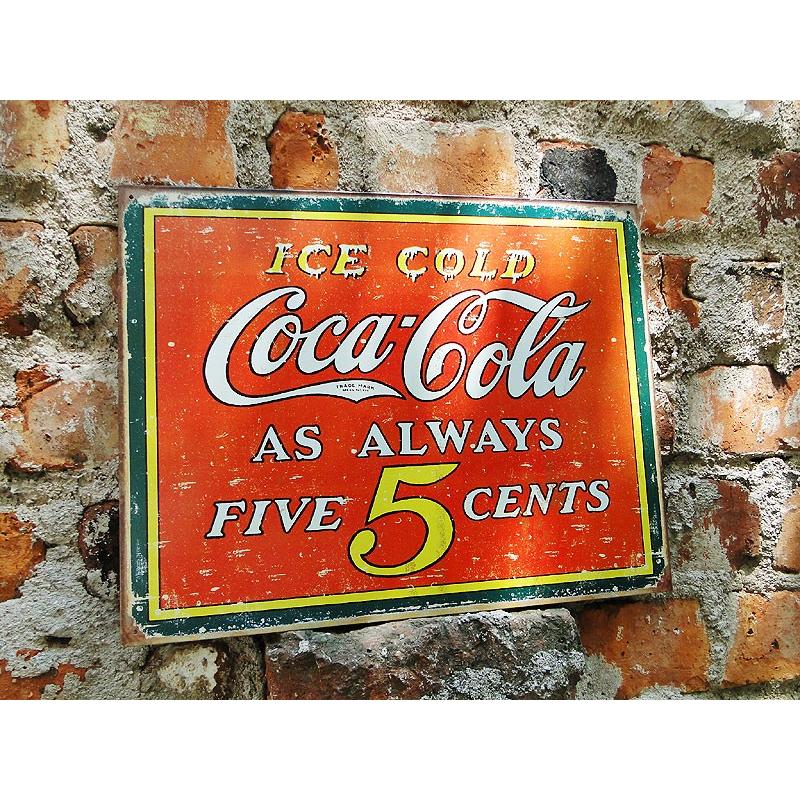 男の隠れ家や壁の看板に最適なCoca-Colaのボトルキャップの大型