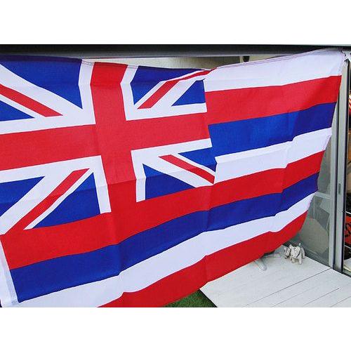 ハワイ州旗　ナイロンフラッグ Mサイズ アメリカン雑貨 アメリカ雑貨 | アメリカン レトロ | 01