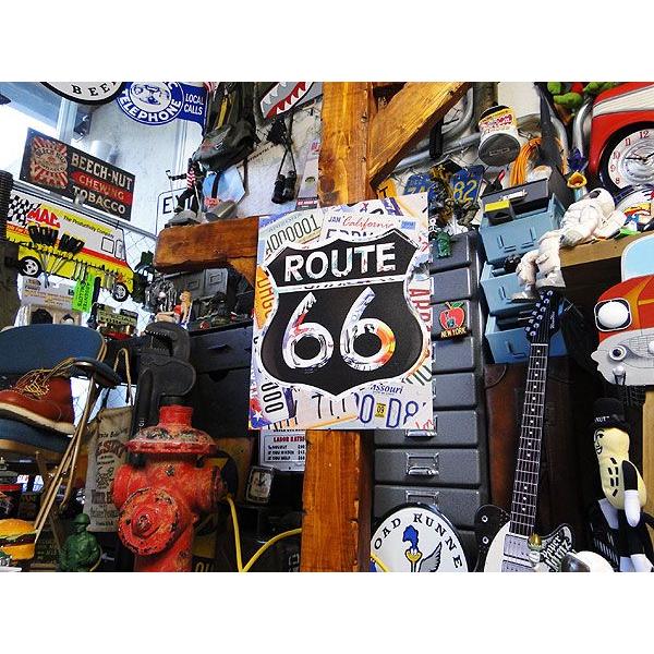 ルート66　ブリキ看板　（ナンバープレート）　アメリカ雑貨　アメリカン雑貨　サインプレート | アメリカン レトロ | 03