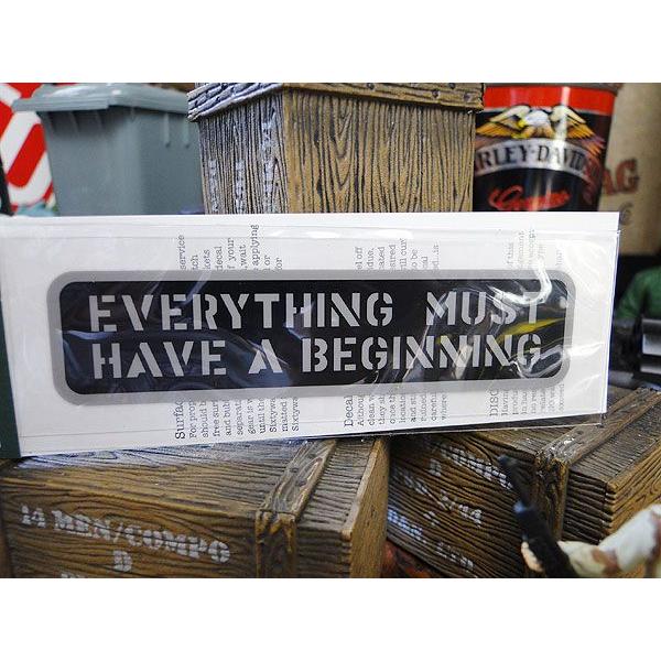 ことわざステンシル転写ステッカー　（何事もまず始めなければならぬ）　アメリカ雑貨　アメリカン雑貨　車　シール　グッズ | アメリカン レトロ | 01