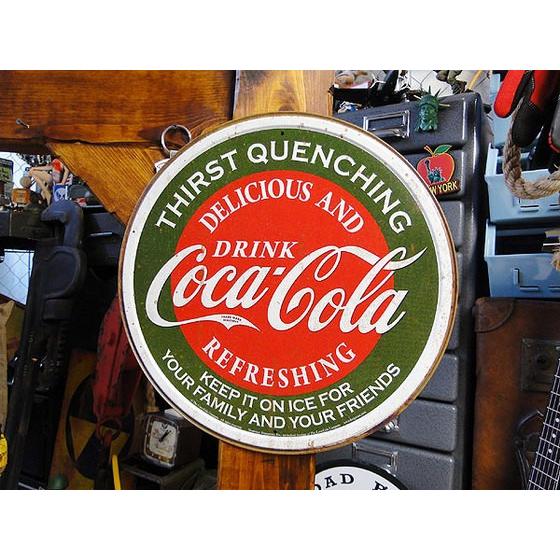 コカ・コーラ　ブリキ看板　（サースト・クエンチング）　■ アメリカン雑貨 アメリカ雑貨 | Coca Cola