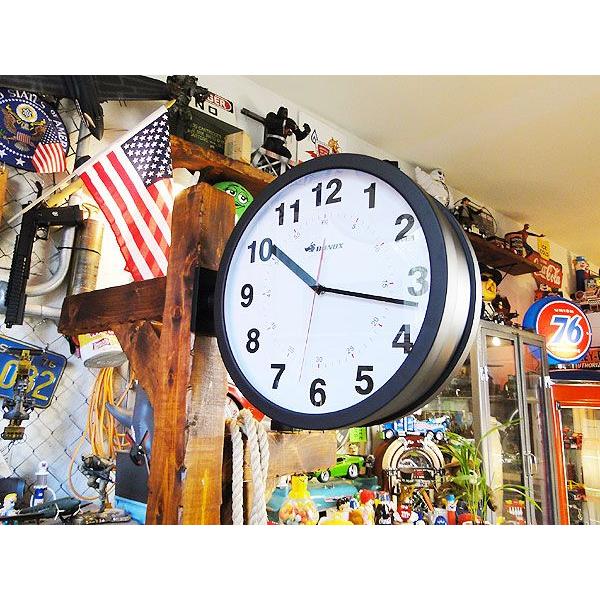 ダルトン　ダブルフェイスウォールクロック　Lサイズ　（ブラック）　■　アメリカン雑貨　アメリカ雑貨　DULTON | DULTON