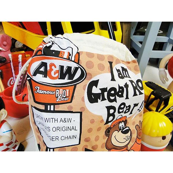 アメリカンカンパニー　キンチャク　（ルートビアー）　アメリカ雑貨　アメリカン雑貨　巾着袋　バッグ　小物入れ |  | 01