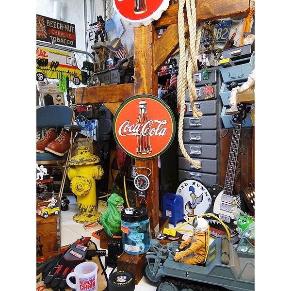 コカ・コーラ　コンツアーボトル　ブリキ看板　（ラウンドタイプ）　■ アメリカン雑貨 アメリカ雑貨 | Coca Cola | 02