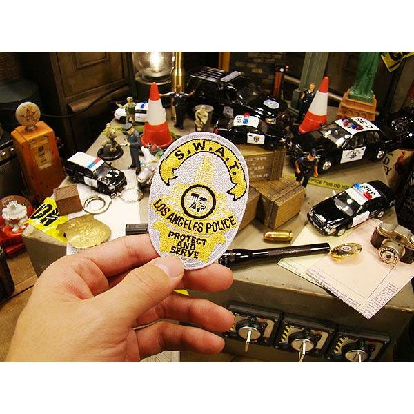 アメリカンポリス　ワッペン　（ロサンゼルス市警S.W.A.T）　アメリカ雑貨　アメリカン雑貨　アイロン　アメリカ　エンブレム　ロゴ 爆買 |  | 01