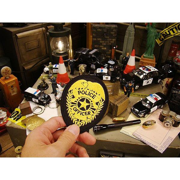 アメリカンポリス　ワッペン　（ポリスバッジゴールド）　アメリカ雑貨　アメリカン雑貨　おしゃれ 爆買 |  | 01