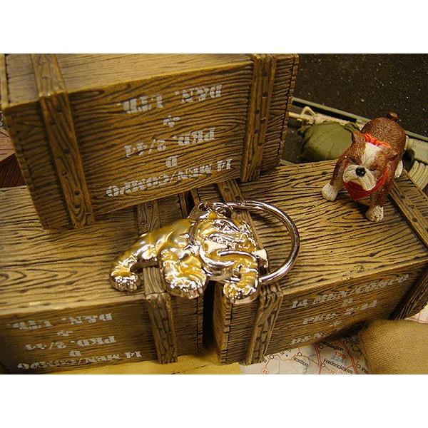 U.Sマリーン　ブルドック　メタルキーホルダー ■ アメリカ雑貨 アメリカン雑貨 ミリタリー 男前 おしゃれ |  | 01