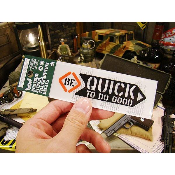 ことわざステンシル転写ステッカー　（善は急げ）　アメリカ雑貨　アメリカン雑貨　車　シール　ブランド　おもしろ |  | 02