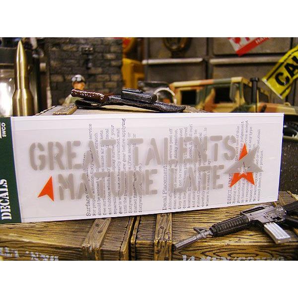 ことわざステンシル転写ステッカー　（大器晩成）　アメリカ雑貨　アメリカン雑貨　車　シール　ブランド　おもしろ | アメリカン レトロ | 01