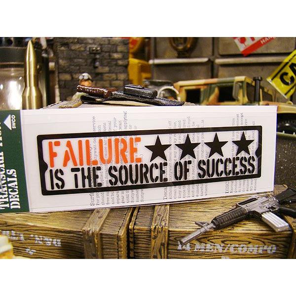 ことわざステンシル転写ステッカー　（失敗は成功のもと）　アメリカ雑貨　アメリカン雑貨　車　シール　ブランド　おもしろ | アメリカン レトロ | 01