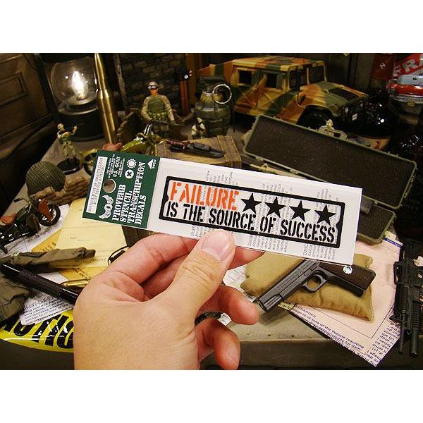 ことわざステンシル転写ステッカー　（失敗は成功のもと）　アメリカ雑貨　アメリカン雑貨　車　シール　ブランド　おもしろ | アメリカン レトロ | 02