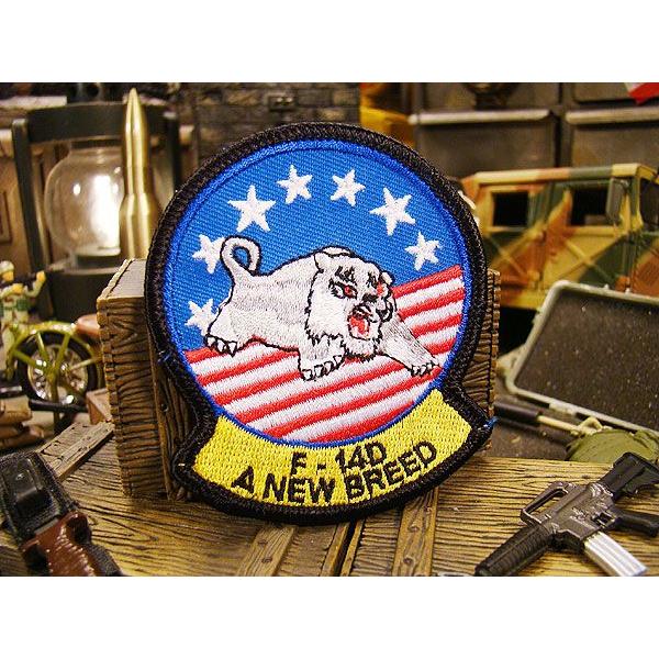 トムキャット　ミリタリーワッペン　（F-14D A NEW BREED）　アメリカ雑貨　アメリカン雑貨　パッチ　エンブレム　ロゴ　ミリタリー | 