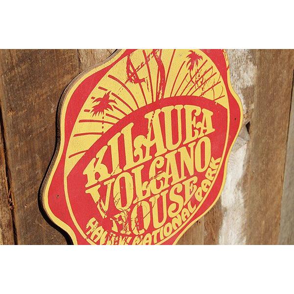 昔のアドバタイジング　ハワイアンウッドサイン　（キラウエア・ボルケーノ）　アメリカ雑貨　アメリカン雑貨　壁掛け　木製看板 | アメリカン レトロ | 01