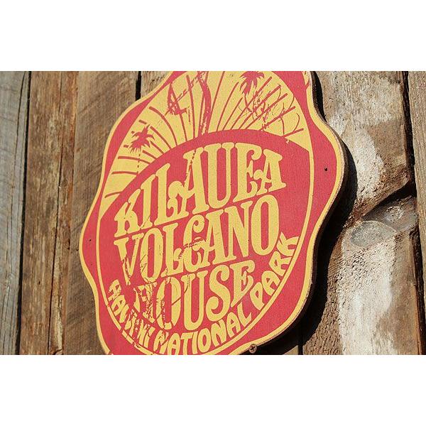 昔のアドバタイジング　ハワイアンウッドサイン　（キラウエア・ボルケーノ）　アメリカ雑貨　アメリカン雑貨　壁掛け　木製看板 | アメリカン レトロ | 02