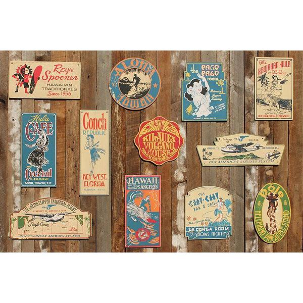 昔のアドバタイジング　ハワイアンウッドサイン　（フラガール）　アメリカ雑貨　アメリカン雑貨　壁掛け　インテリアな部屋　木製看板 | アメリカン レトロ | 03