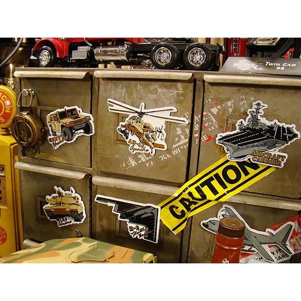 ミリタリーマグネット　（AH-64アパッチ）　■　アメリカ雑貨　アメリカン雑貨　ミリタリー　ガレージグッズ　男前 |  | 01