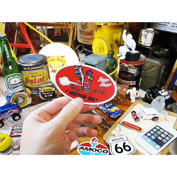 ロードランナー　オーバルワッペン アメリカ雑貨 アメリカン雑貨 おしゃれ アイロン ブランド アメリカ エンブレム ロゴ キャラクター 通販 | ロードランナー | 01