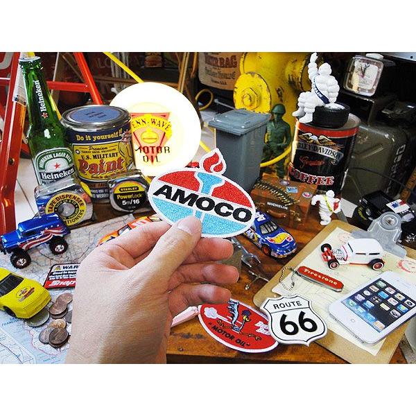 アモコ　ワッペン アメリカ雑貨 アメリカン雑貨 おしゃれ アイロン ブランド アメリカ エンブレム ロゴ キャラクター 車 通販 ミニ ロゴ |  | 01