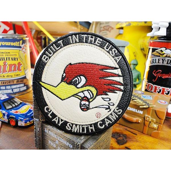 クレイスミス　レーシングワッペン　（ラウンド・ホワイト）　アメリカ雑貨　アメリカン雑貨　アイロン　アメリカ　ロゴ　キャラクター | 