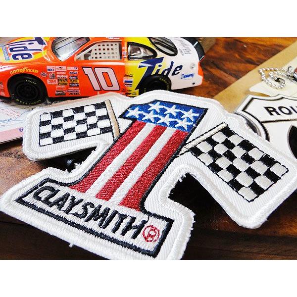 クレイスミス　レーシングワッペン　（ナンバー1）　アメリカ雑貨　アメリカン雑貨　アイロン　ブランド　アメリカ　ロゴ　キャラクター |  | 01