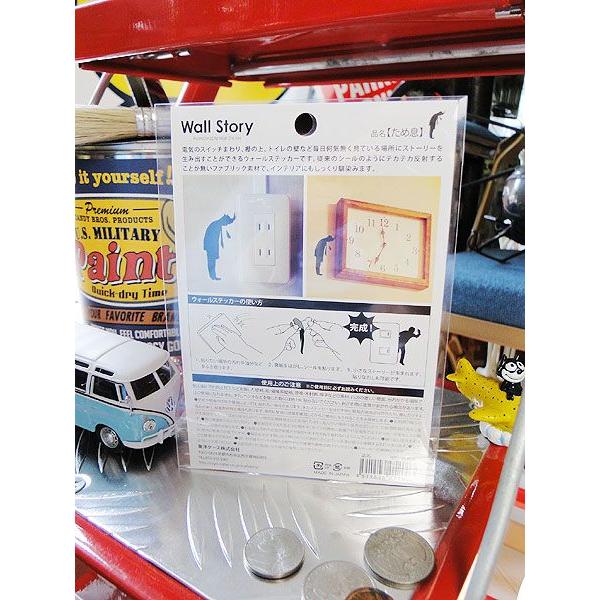 ウォールストーリー　リムーバブルステッカー　（Ojisanシリーズ/ため息）　アメリカ雑貨　アメリカン雑貨　車　シール　グッズ |  | 01