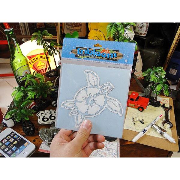 3Dカットアウトステッカー　Lサイズ　（ハイビスカスタートル）　アメリカ雑貨　アメリカン雑貨 爆買 |  | 01