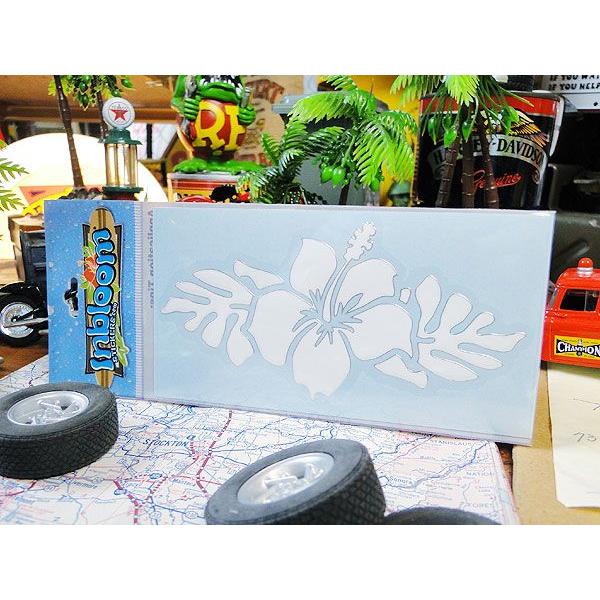 3Dカットアウトステッカー　Mサイズ　（ハイビスカス＆リーブス）　アメリカ雑貨　アメリカン雑貨 爆買 | 